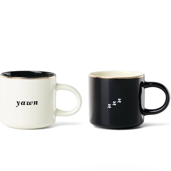 Kate spade Yawn & ZZZ, Mugs, Set of 2 - Picture 2 of 2
